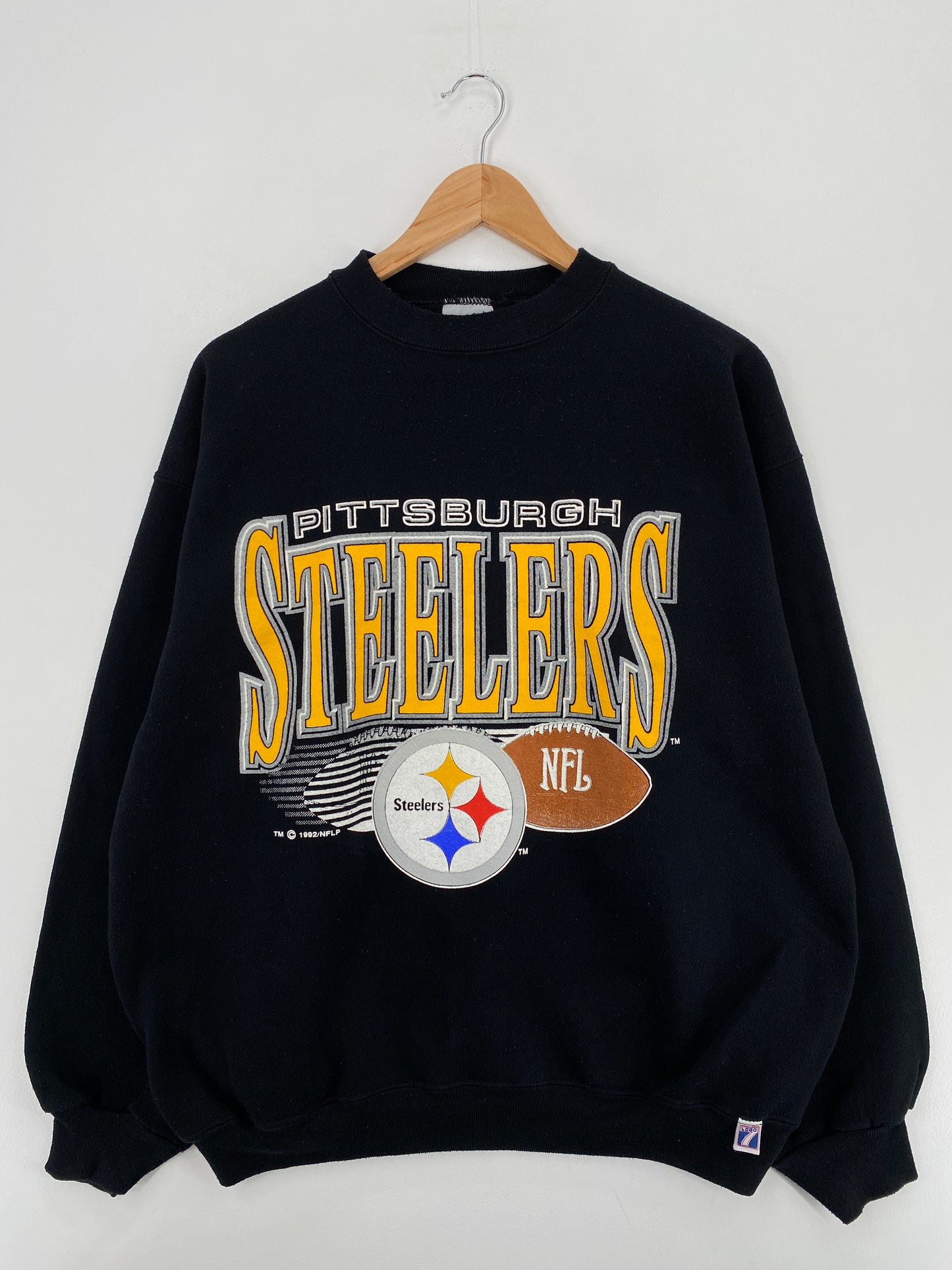 1992 PITTSBURGH STEELERS Size XL Vintage NFL Sweat - Shirt/ A5563