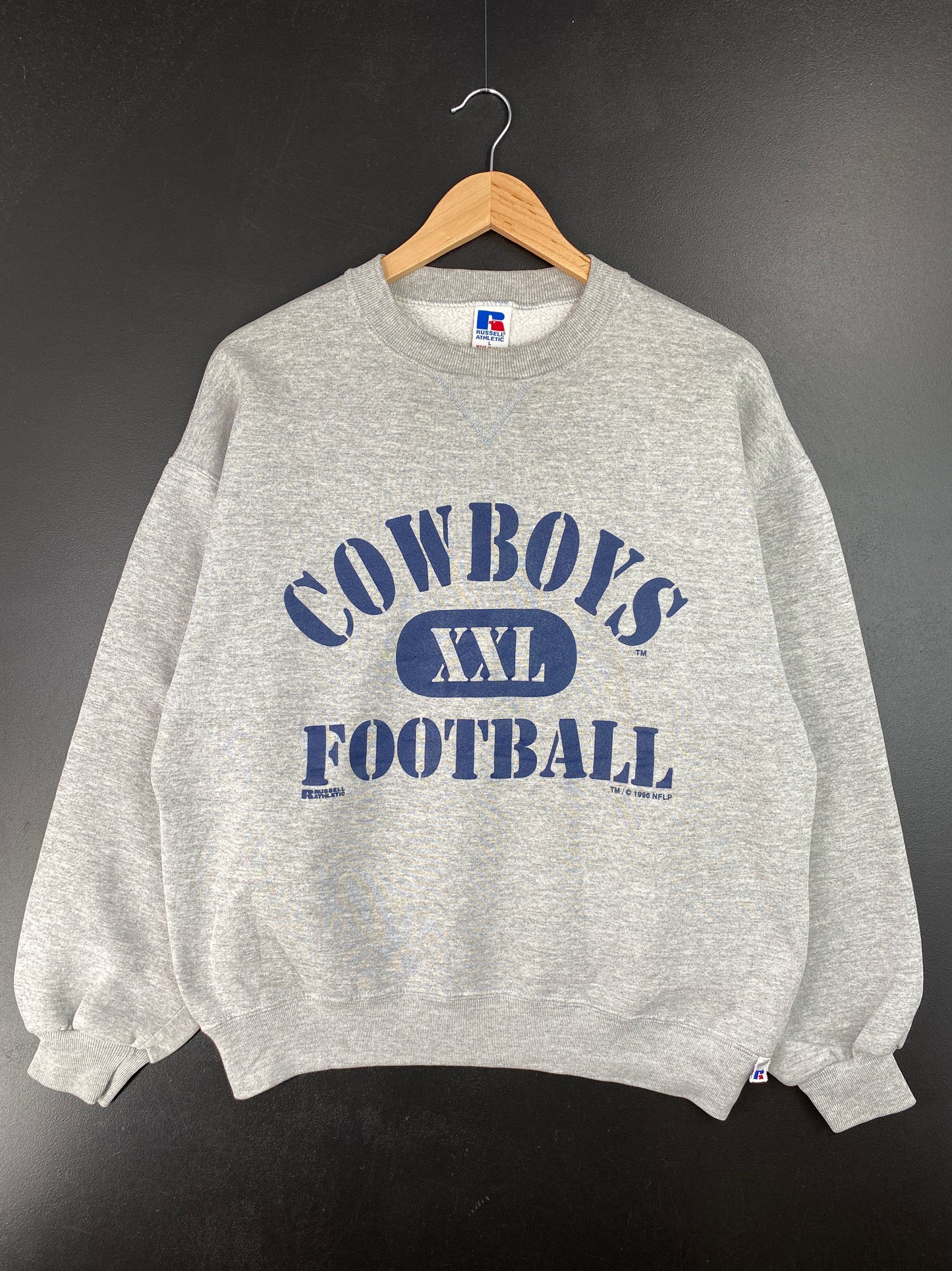 1996 DALLAS COWBOYS Made in USA Size L Vintage NFL Sweat - Shirt / A7044