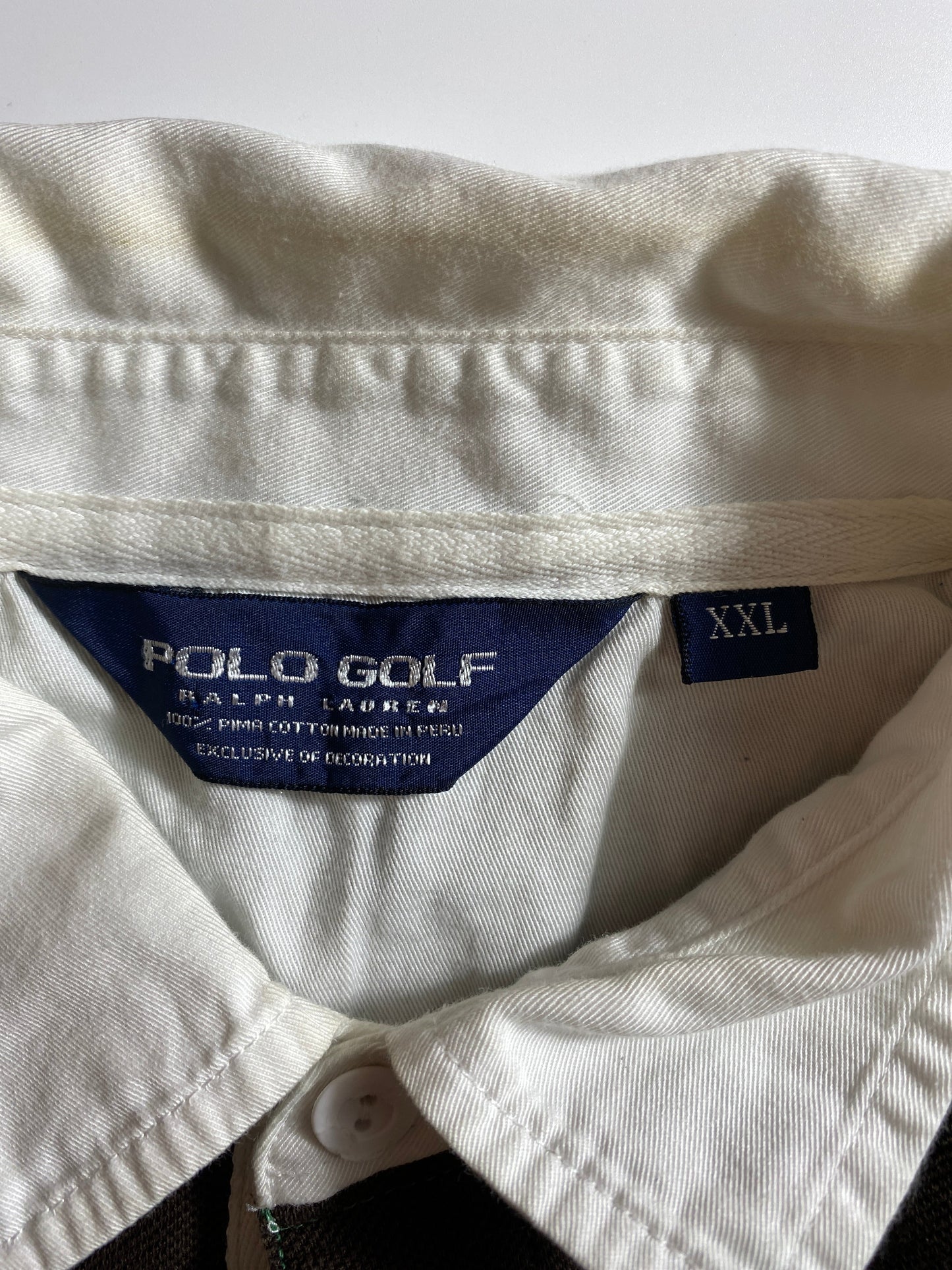 .90’s POLO GOLF RALPH LAUREN Size XXL Vintage Rugby-Shirt / A6297