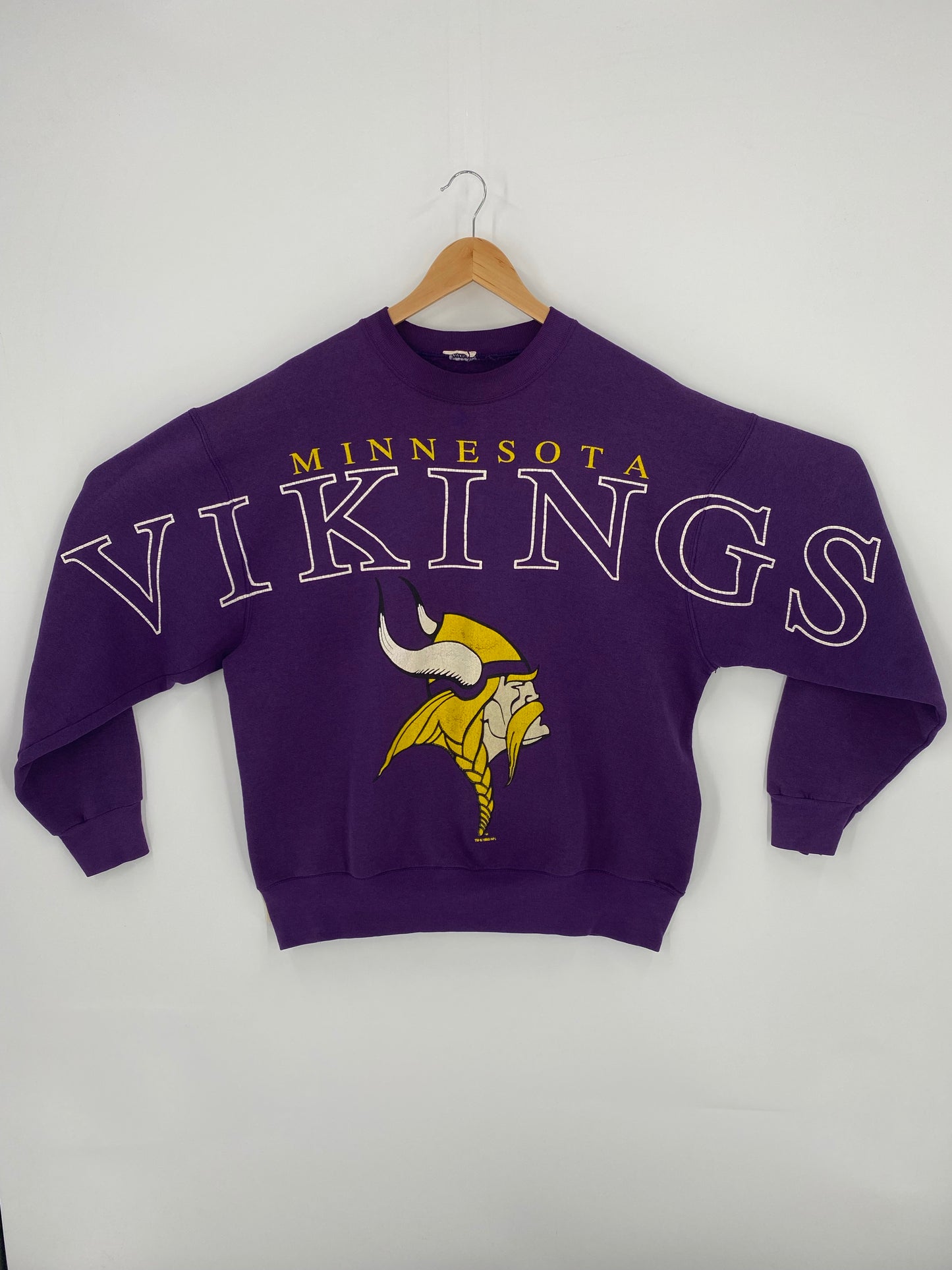 1996 MINNESOTA VIKINGS Size No Tag (Approx.L) Vintage NFL Sweat shirt / K5440