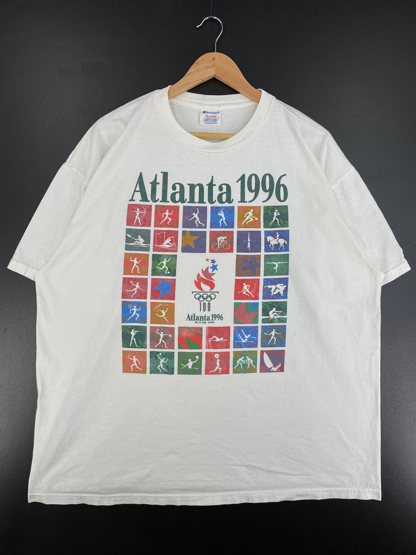 1996 ATLANTA OLYMPIC Size XXL Vintage T-Shirt / A2217