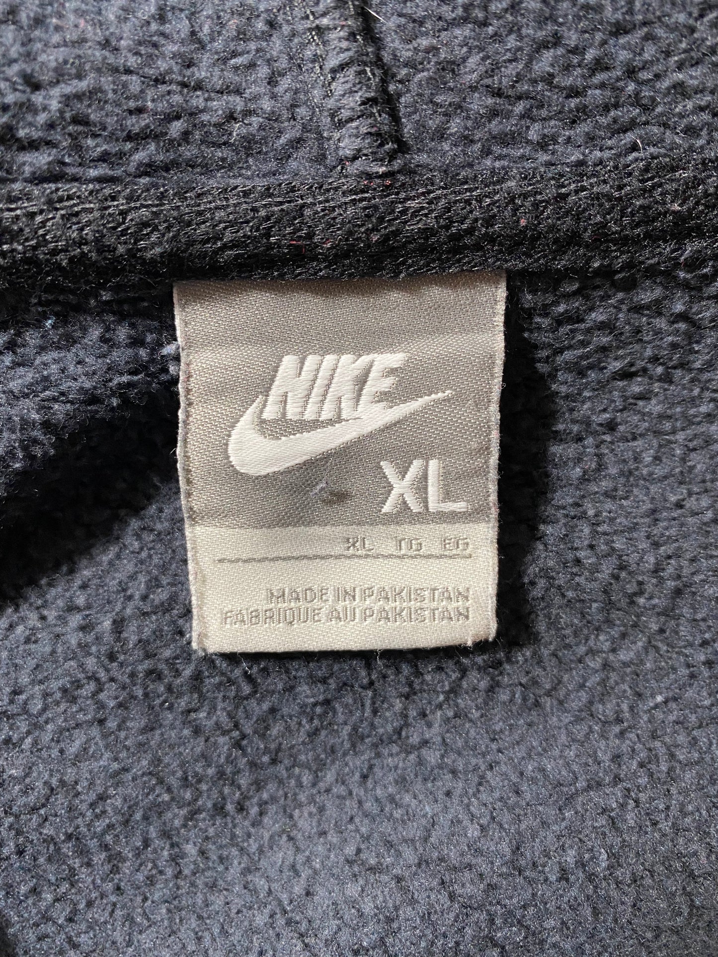 00' NIKE Size XL Vintage Zip Up Hoodie Sweat-Shirt / E2190S