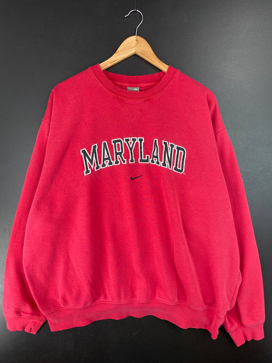 00' NIKE x MARYLAND Size XL Vintage College Sweat-Shirt / A7209