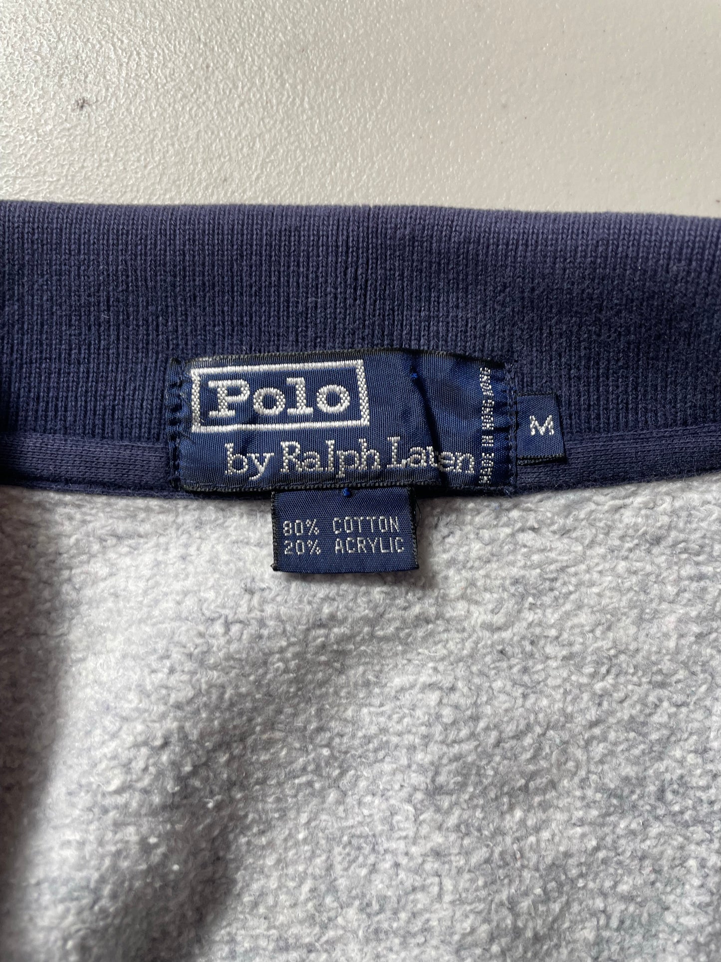 90’s POLO JRALPH LAUREN Size M Vintage Button Down Sweat-shirt / K7515