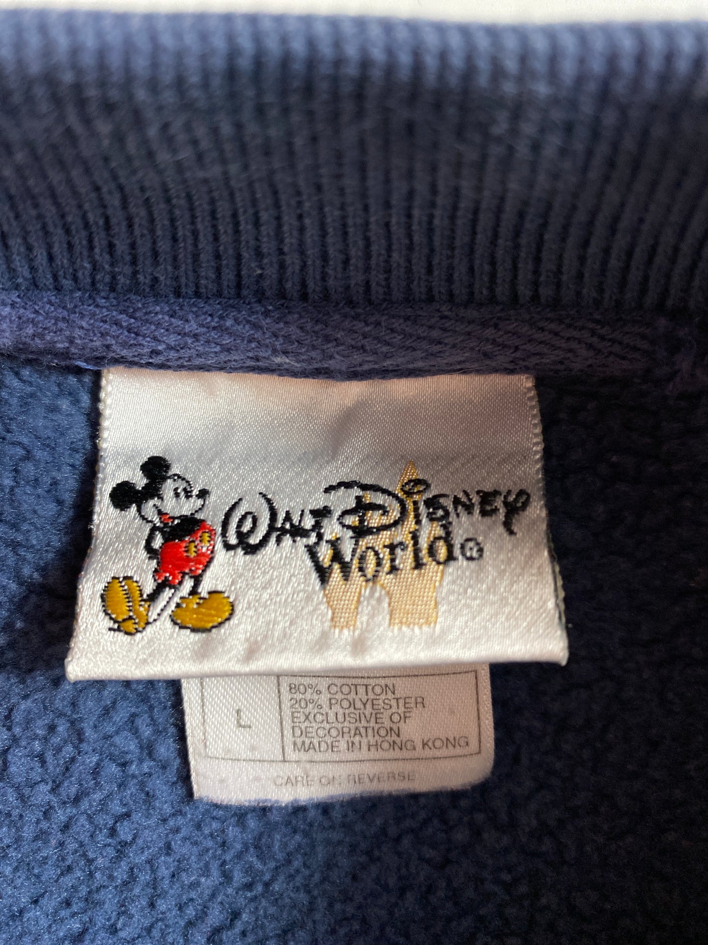 00’ WALT DISNEY WORLD MICKEY  Size  L Vintage Sweat-shirt / 9633