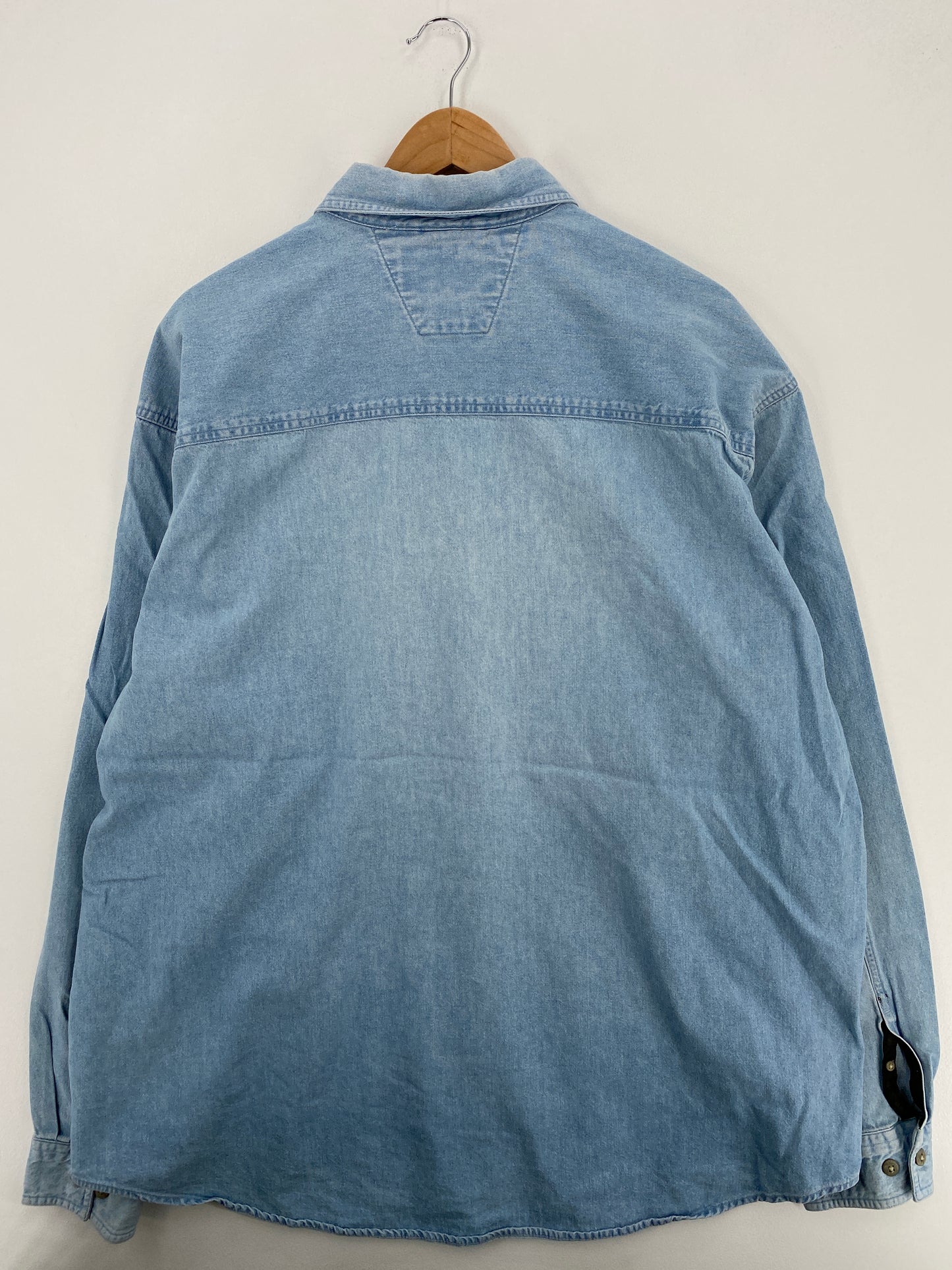 Vintage HARLEY DAVIDSON Size XXL Denim Button-Down Shirt / A6361