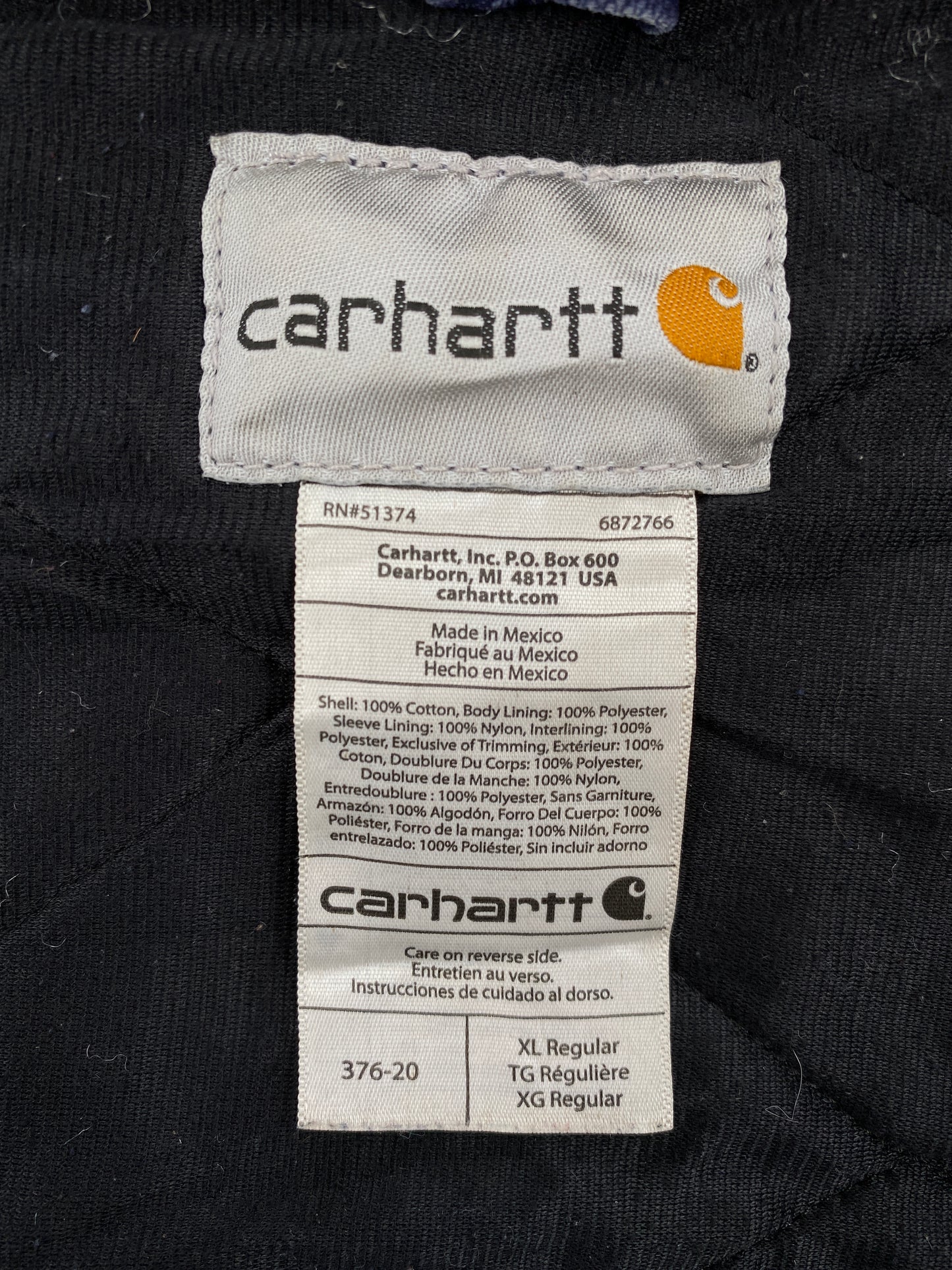 Vintage CARHARRT Size XL Duck Jacket / A8307