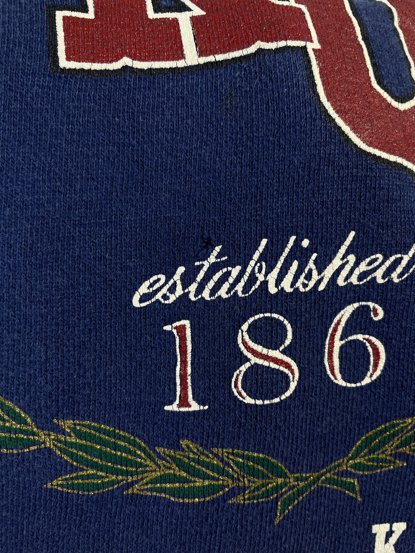 Vintage KANSAS JAYHAWKS Size L Vintage College Sweat-shirt / E65