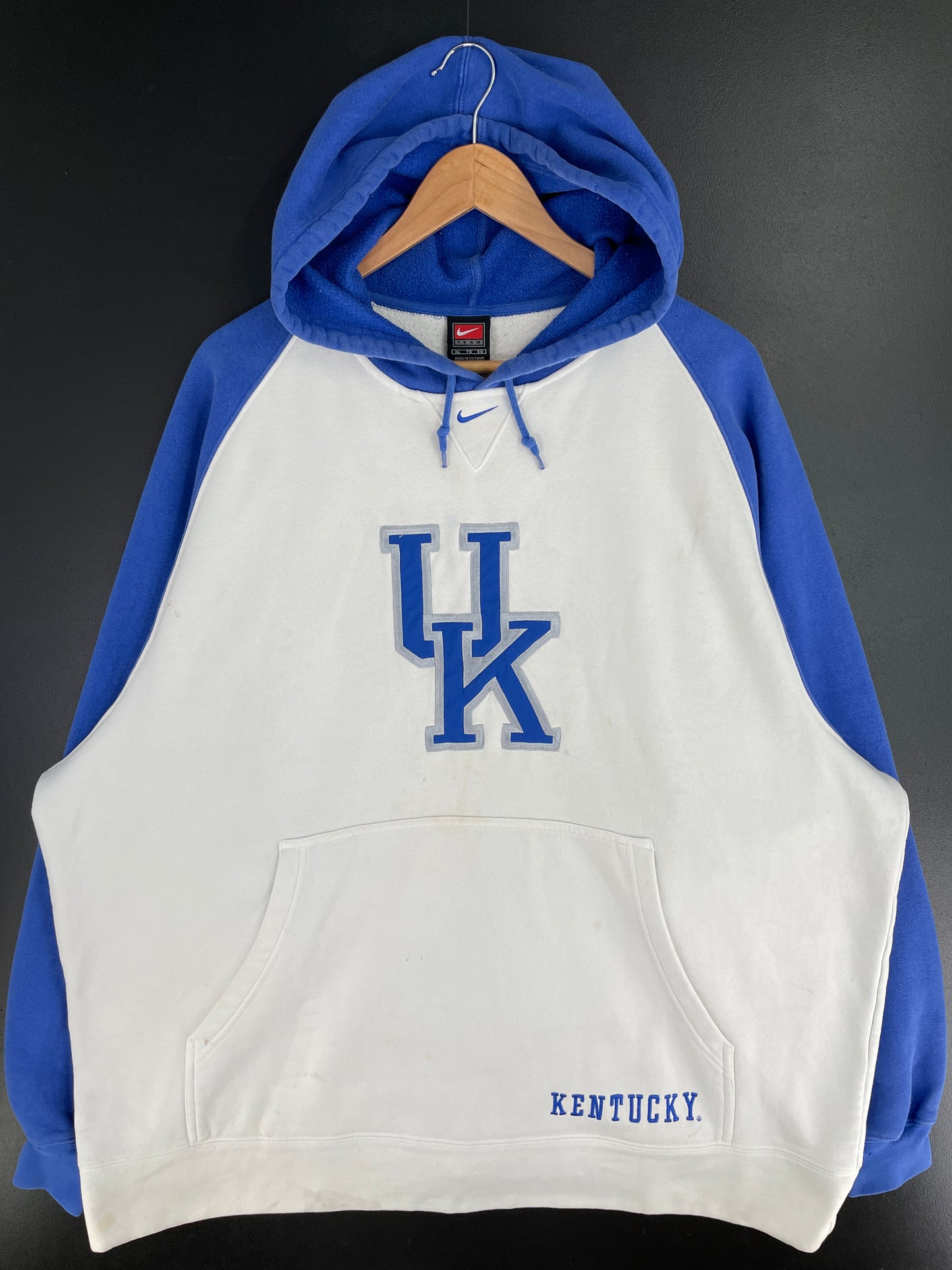 00' NIKE x UNIVERSITY OF KENTUCKY Size XL Hoodie Vintage College Sweat-Shirt / A9799