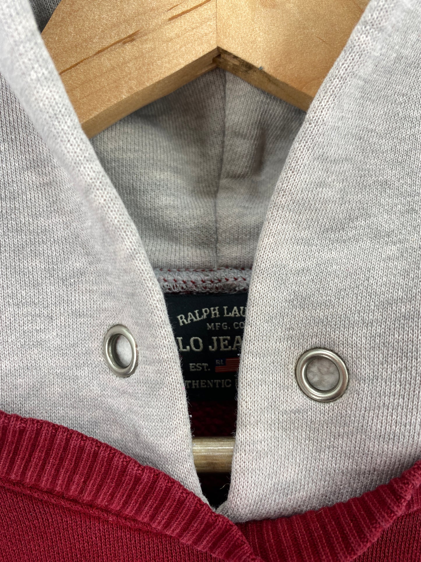 00' RALPH JEANS Size M Vintage Hoodie Sweat-shirt / A5855