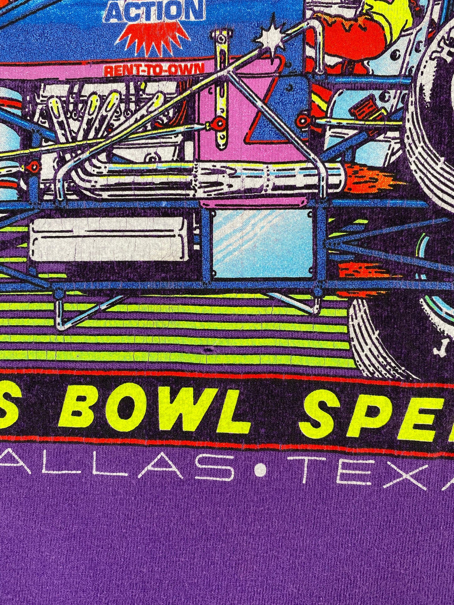 1995 WINTER NATIONALS DEVIL'S BOWL SPEEDWAY Made in USA Size XXL Vintage Racing T-Shirt / E5420T