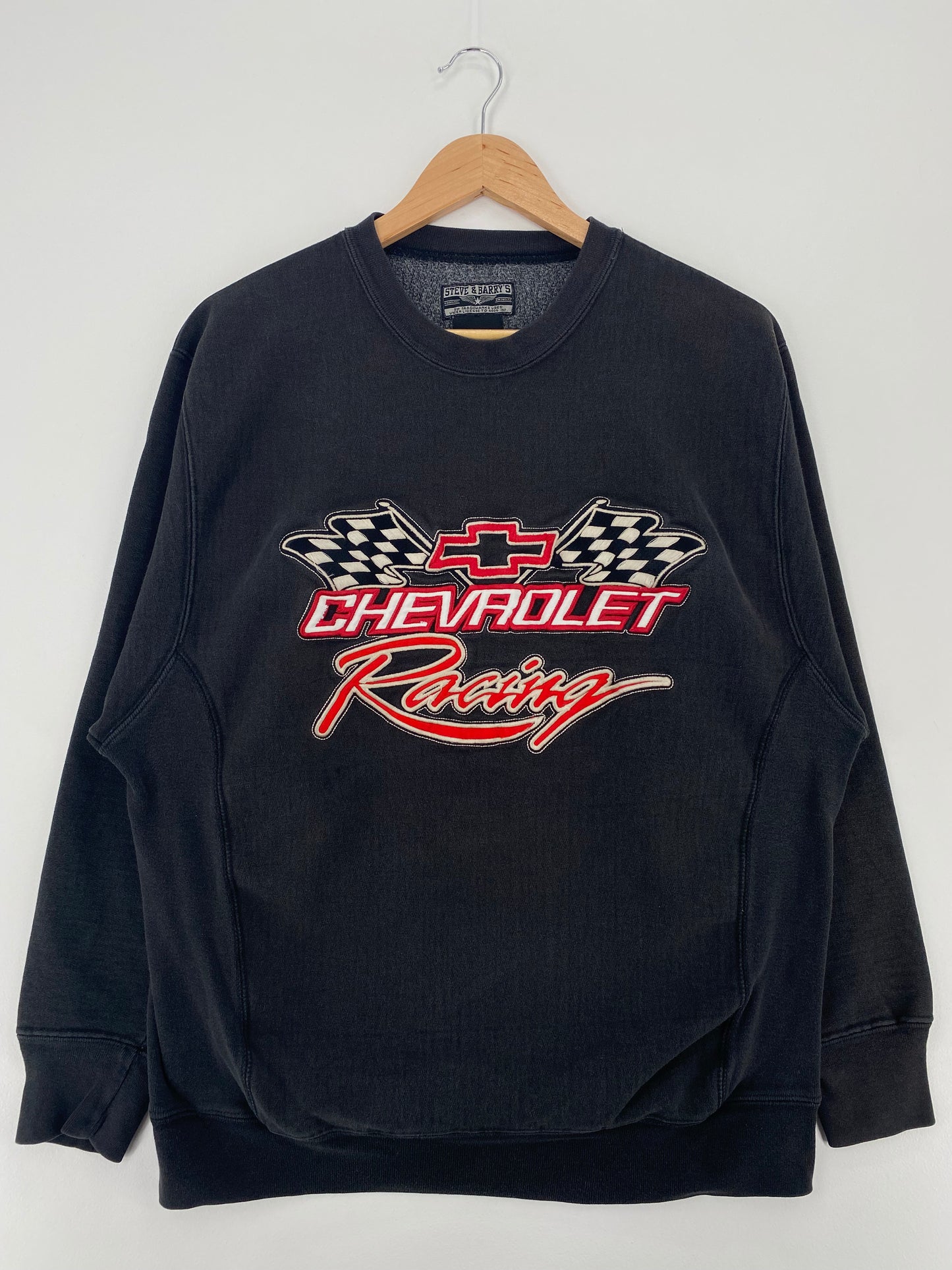 Vintage CHEVROLET RACING Size M Racing Sweat-Shirt / A1617