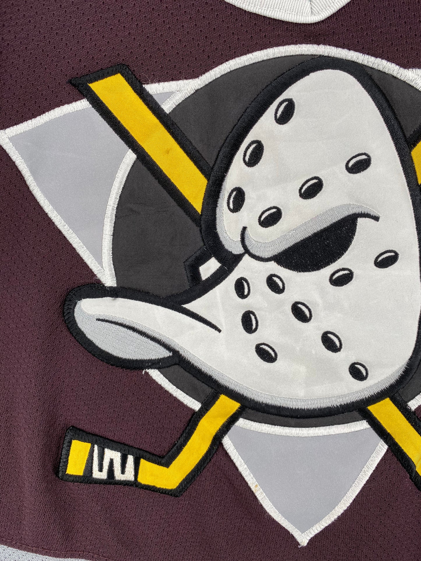 90’s STARTER x ANAHEIM MIGHTY DUCKS Size M NHL Hockey Game Shirt / A661