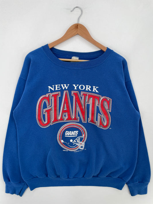 1993 NEW YORK GIANTS Made in USA Size XL Vintage NFL Sweat-Shirt / E4005S