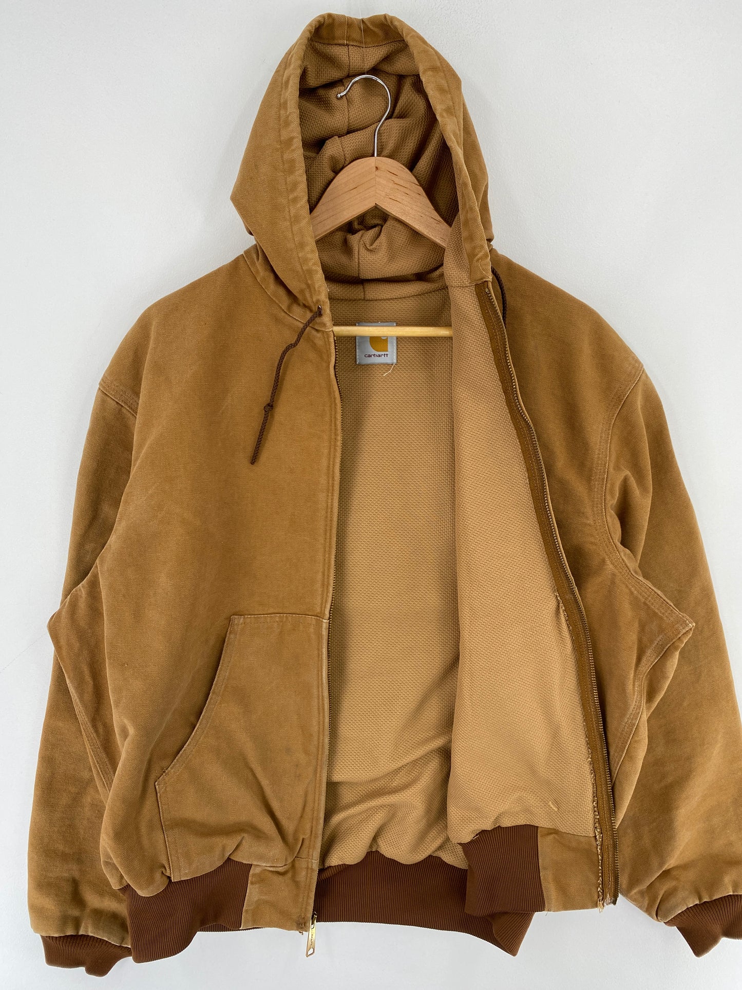 Vintage CARHARTT Size Approx.L Zip-Up Duck Jacket / E5889J