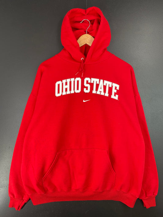 00' NIKE x OHIO STATE Size XL Vintage College Hoodie Sweat-Shirt / A7204
