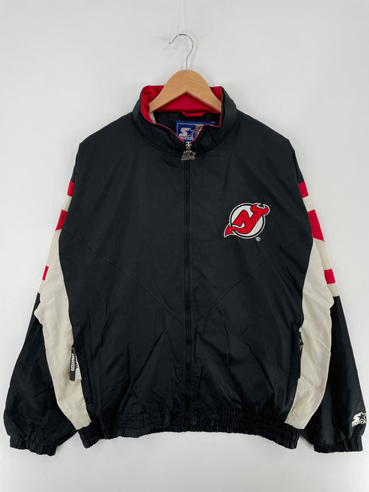 90’s STARTER x NEW JERSEY DEVILS Size L Vintage NHL Nylon Jacket / E3224N