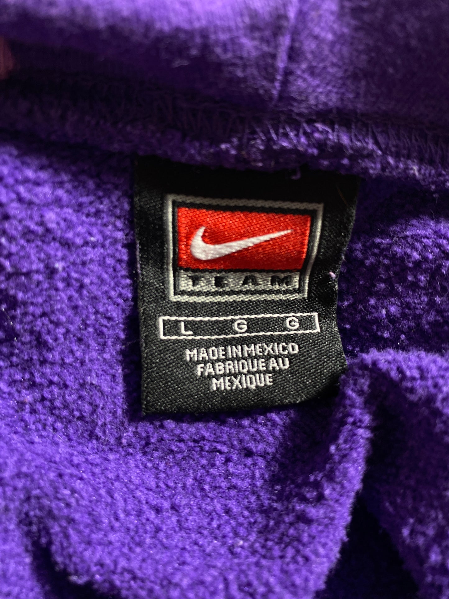 00' NIKE LOUISIANA STATE UNIVERSITY Size L Vintage Hoodie Sweat-shirt / K2171