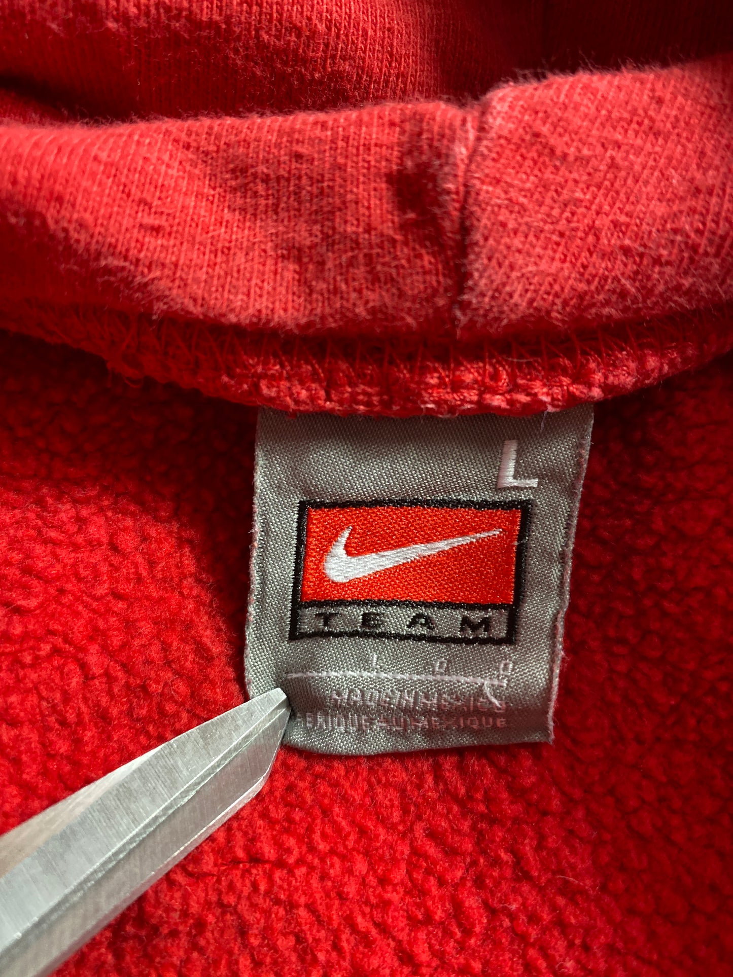 00' NIKE OHIO STATE Size L Vintage Hoodie Sweat-shirt / K2175
