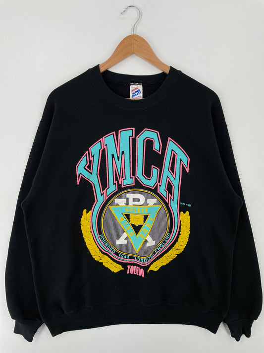 1989 YMCA Made in USA Size XL Vintage Sweat-Shirt / A9421