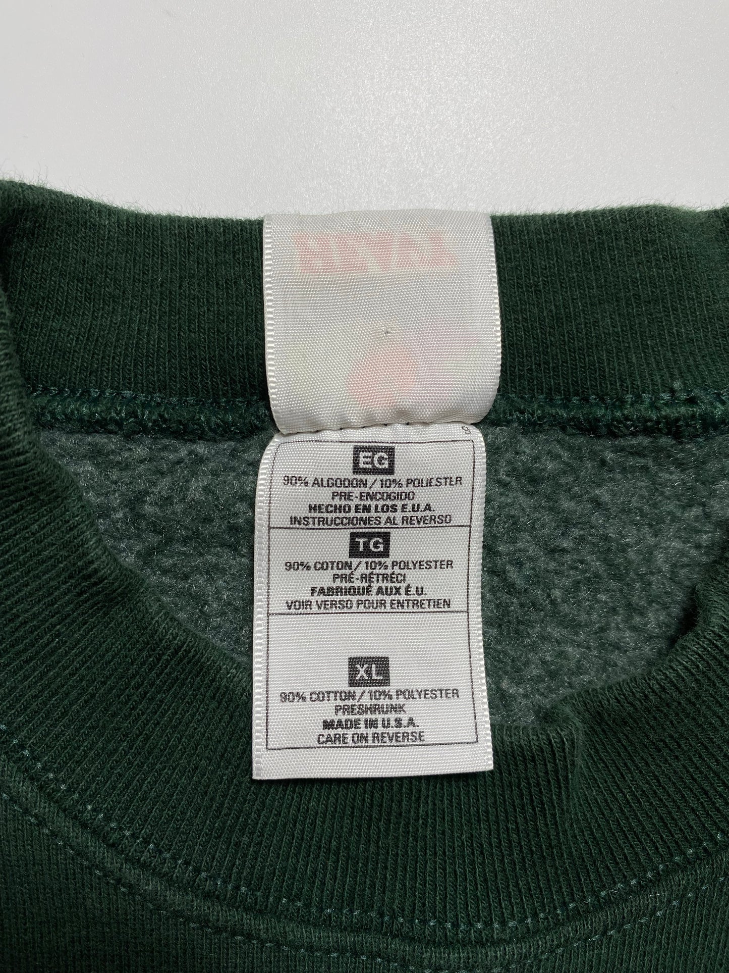 1996 GREEN XBAY PACKERS Made in USA Size XL Vintage NFL Sweat-Shirt/ K8074