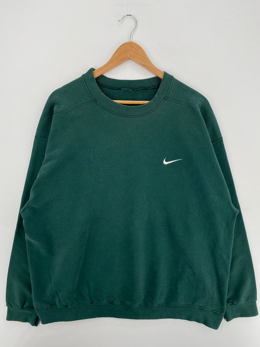 90’s NIKE MINI SWOOSH Size No Tag(Approx.L) Sweat-shirt / A6316