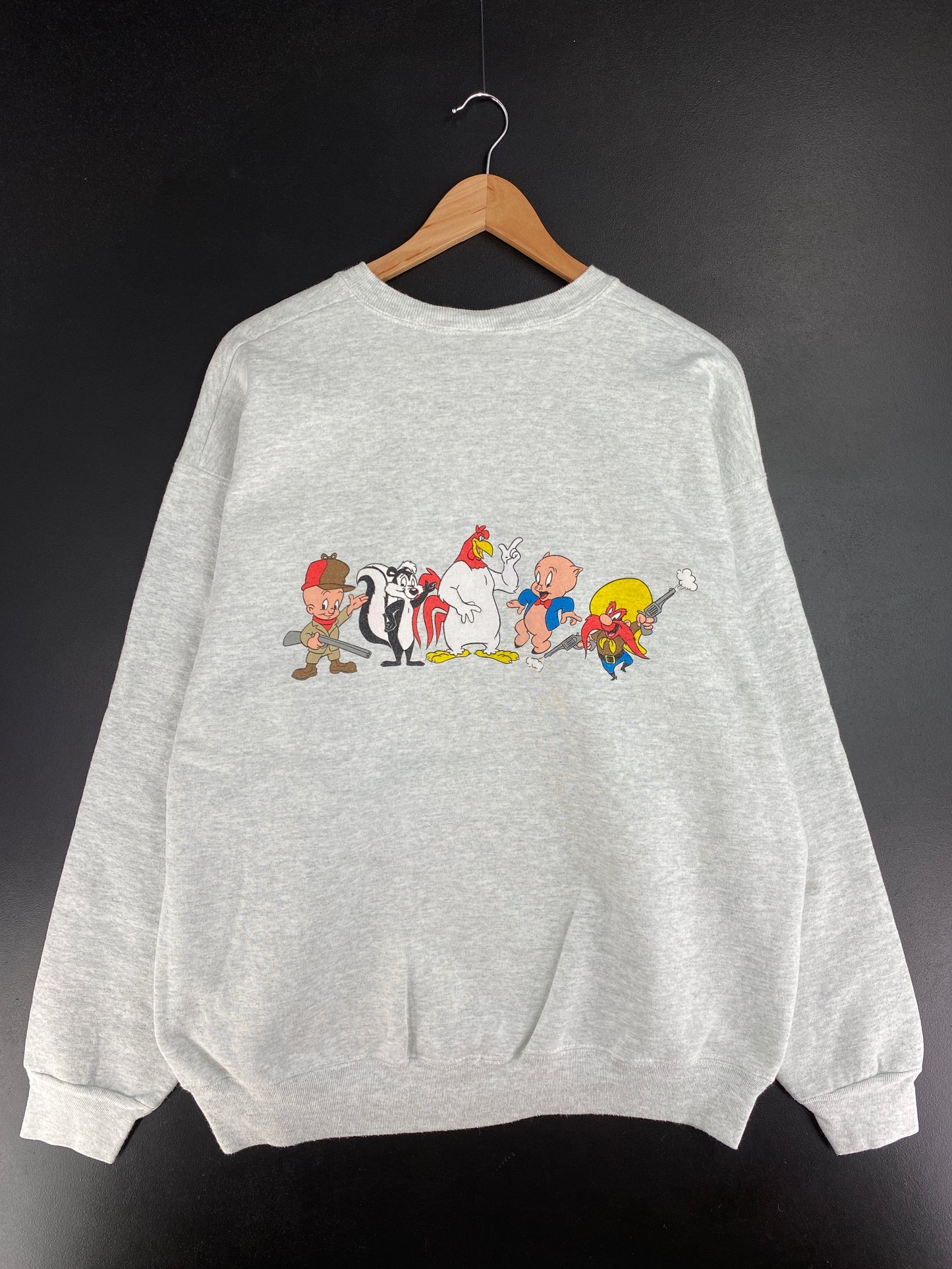 1991 LOONEY TUNES Made in USA Size XL Vintage Sweat-shirt / E782