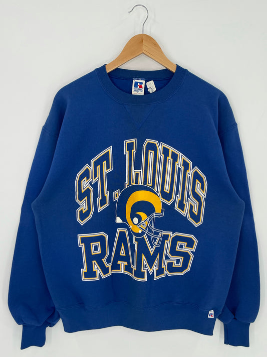 90’s ST. LUIS RAMS Made in USA Size L NFL Sweat shirt / K5668