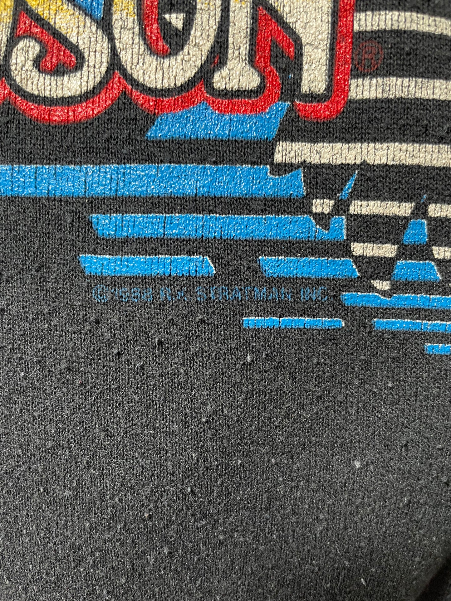 1988 HARLEY DAVIDSON Size XL Vintage Half Zip Sweat-shirt / A90