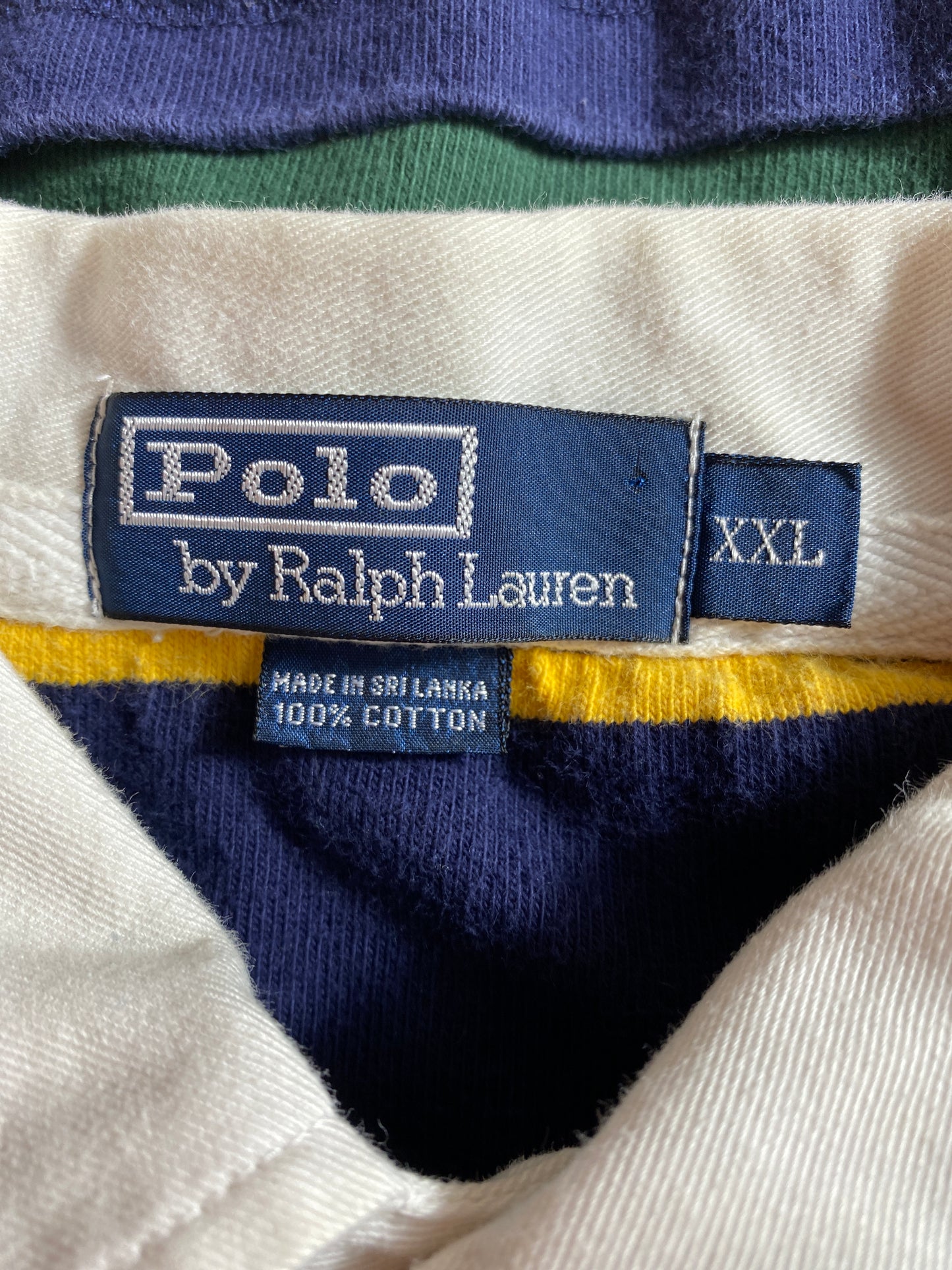 90’s POLO RALPH LAUREN Size XXL Vintage Rugby-Shirt / K3703