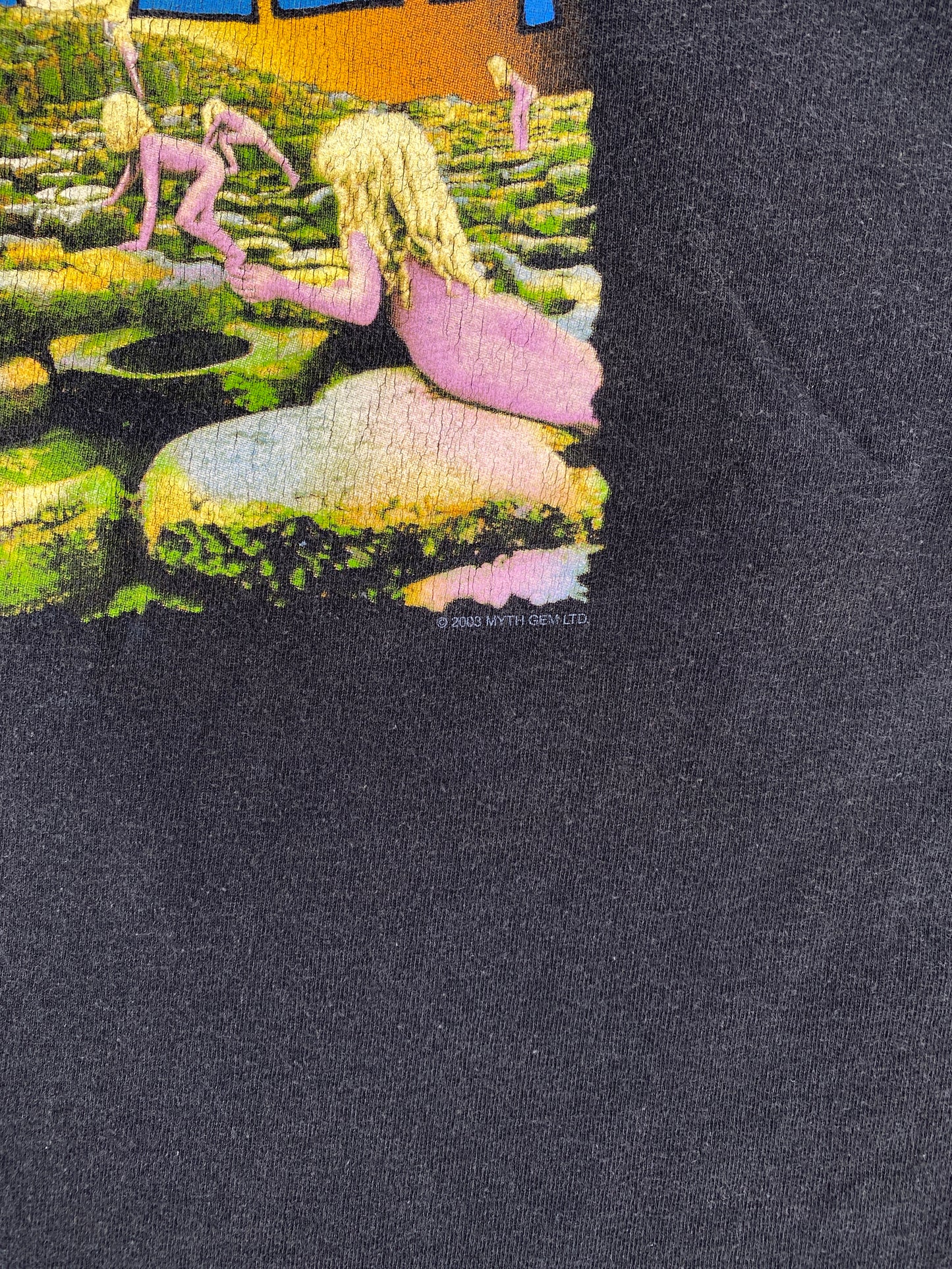 2003 LED ZEPPELIN Size M Vintage Music Band T-Shirt / E5989T