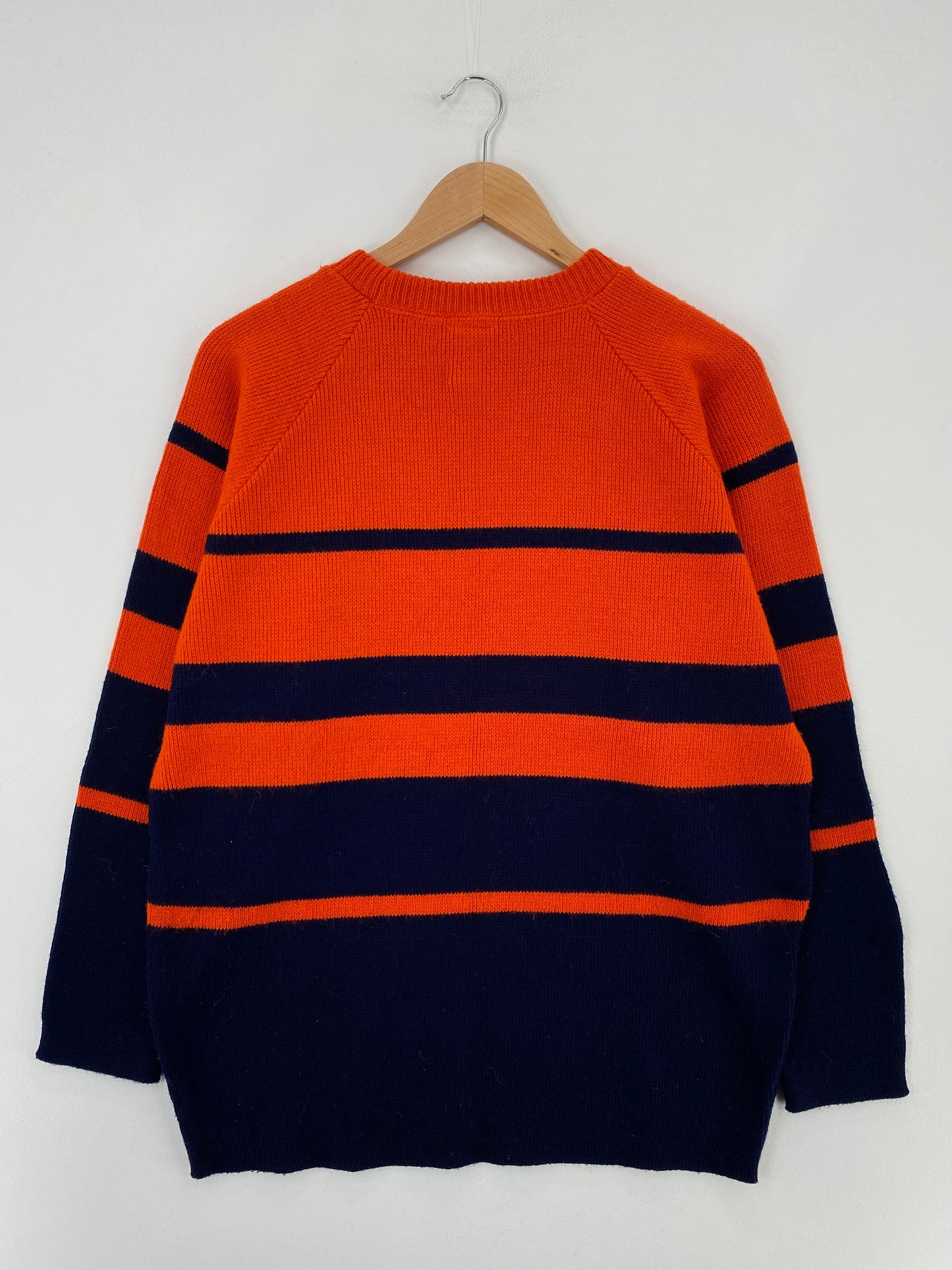 90’s SYRACUSE Made in USA Size L College Acrylic Knit Sweater / E3816K