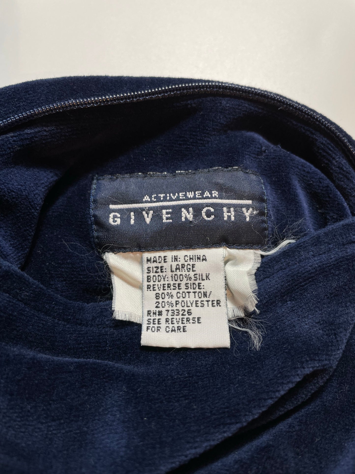 90’s GIVENCHY Size No Tag (Approx.L) Velour Jacket / K9187