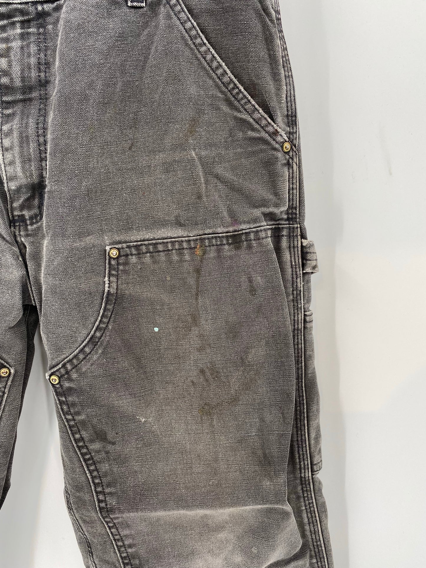 Vintage CARHARTT Size 34x30 Double Knee Duck Pants / K6521