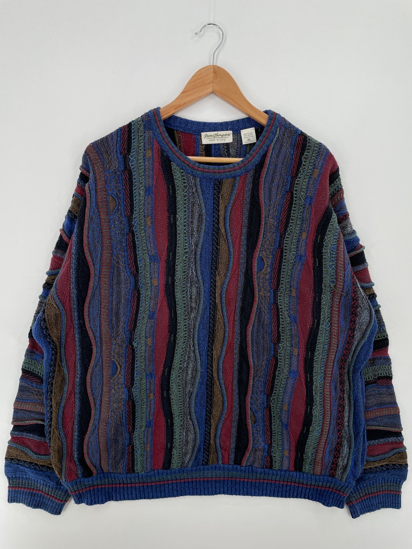 Vintage 3D COOGI- Style Size XL Knit Sweater / A8455