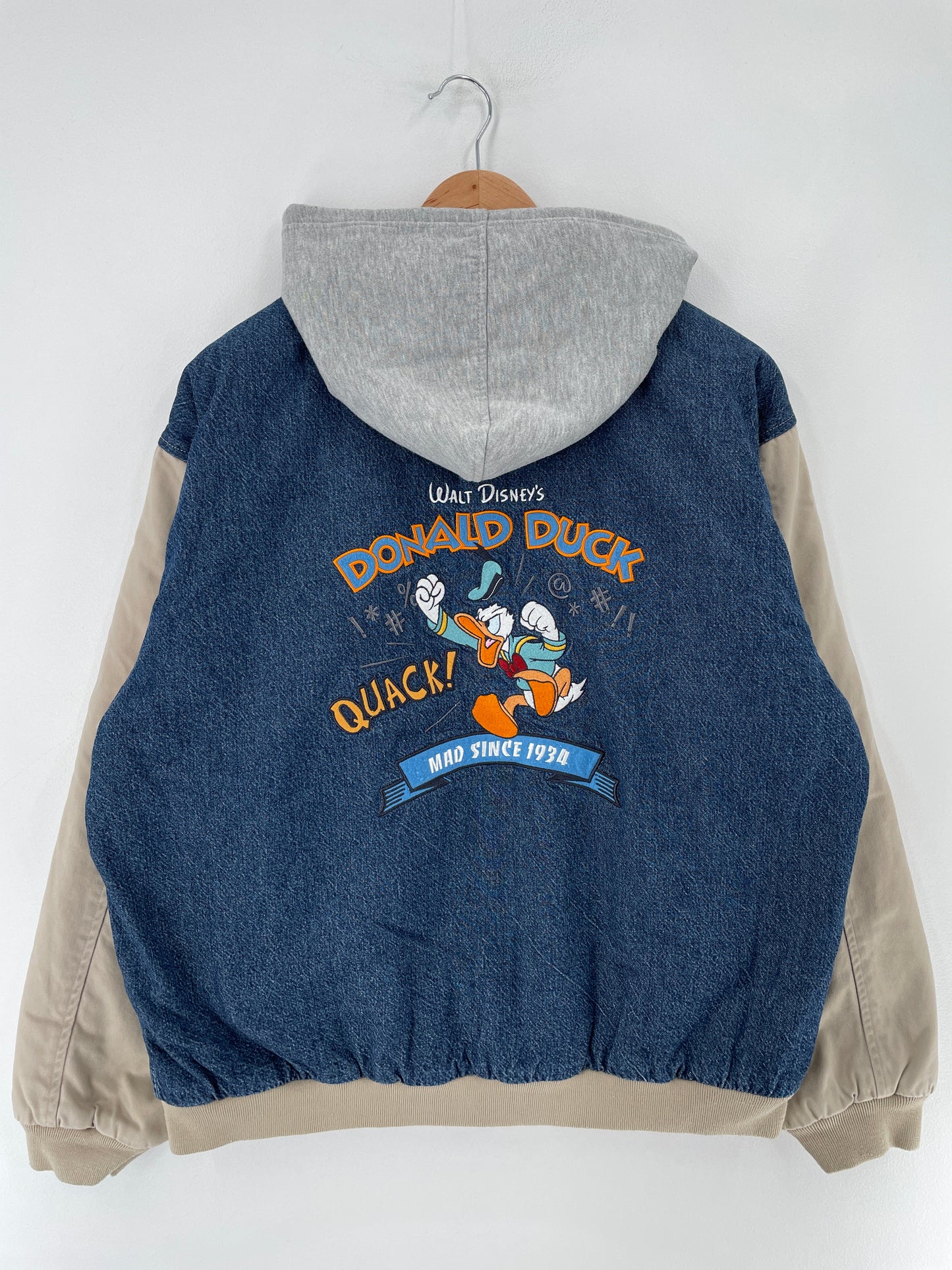 00' DISNEY DONALD DUCK Size M Vintage Denim Jacket / E5769J