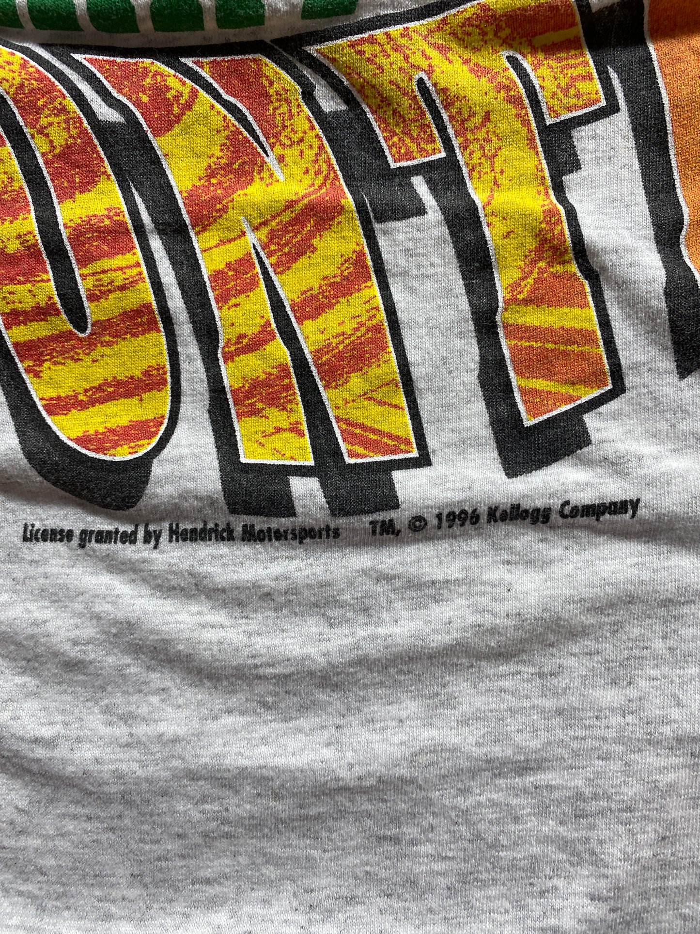 1996 Kellogg’s x TENY LABONTE MADE IN USA Size XL Vintage Racing T-Shirt / K1580