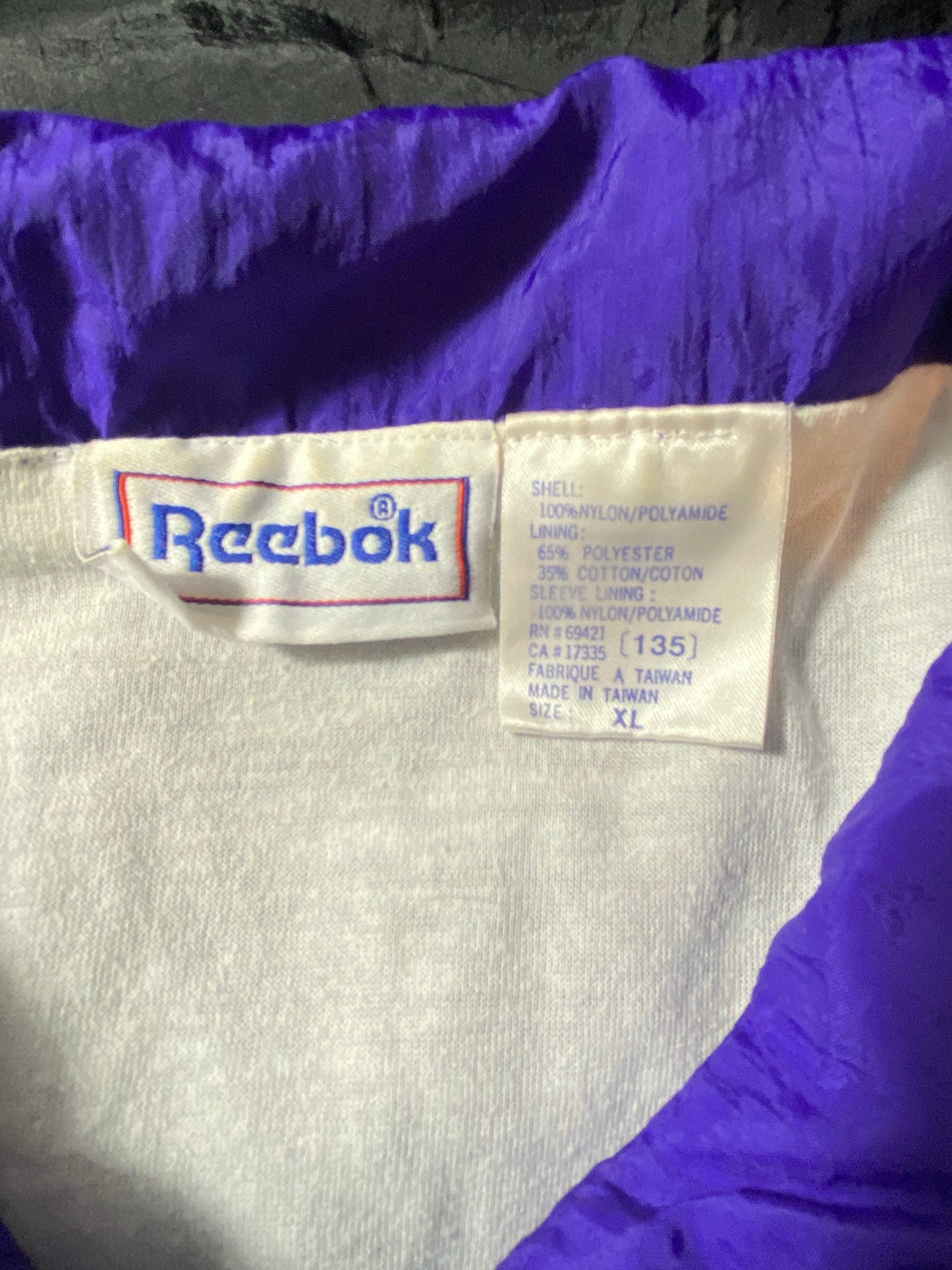 90’s REEBOK Size XL Vintage Zip-up Nylon-Jacket / K5548