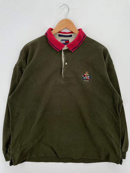 90’s TOMMY HILFIGER Size XL Rugby-Shirt / A7269
