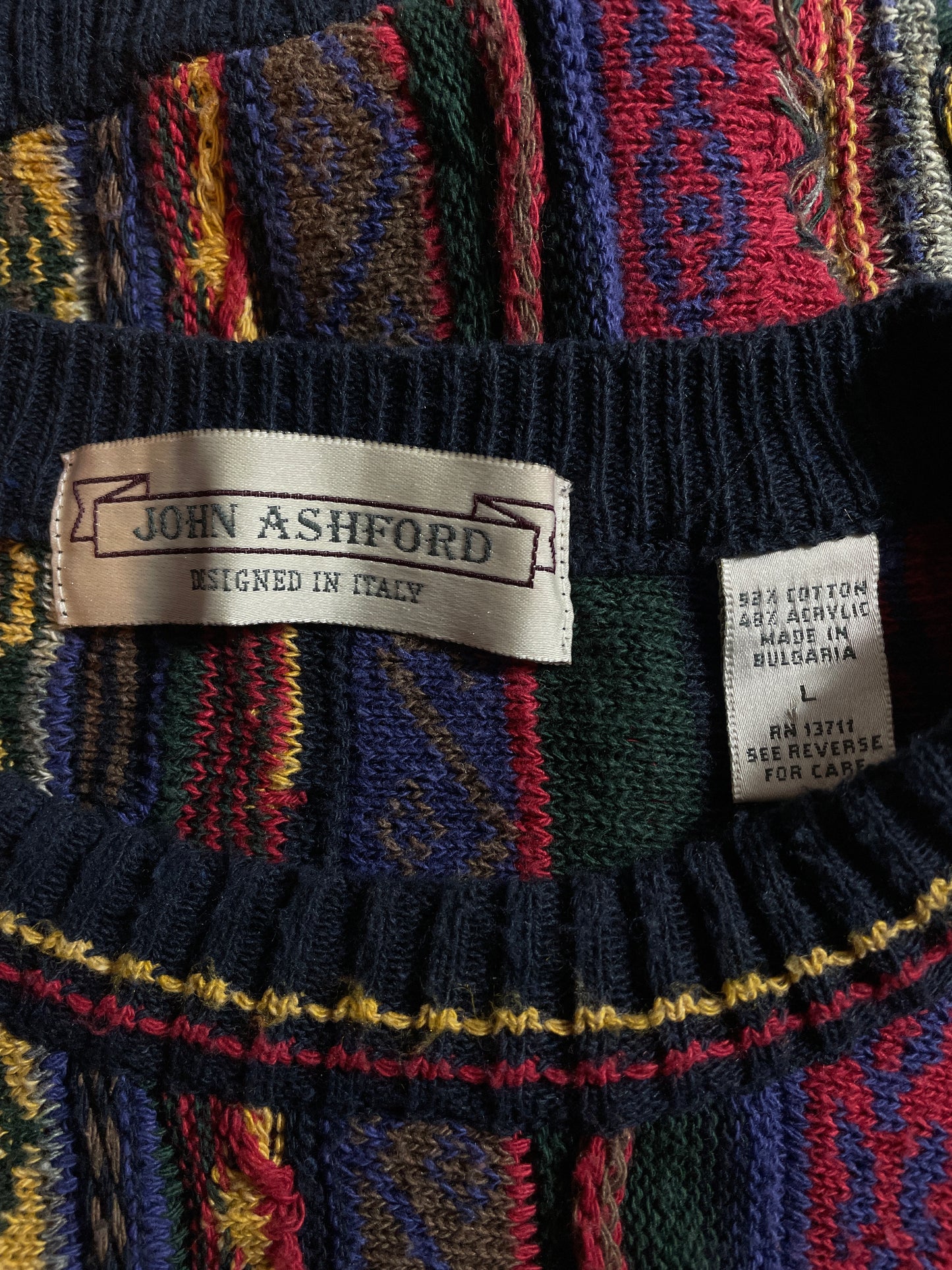 Vintage 3D COOGI- Style Size L Knit Sweater / K1743