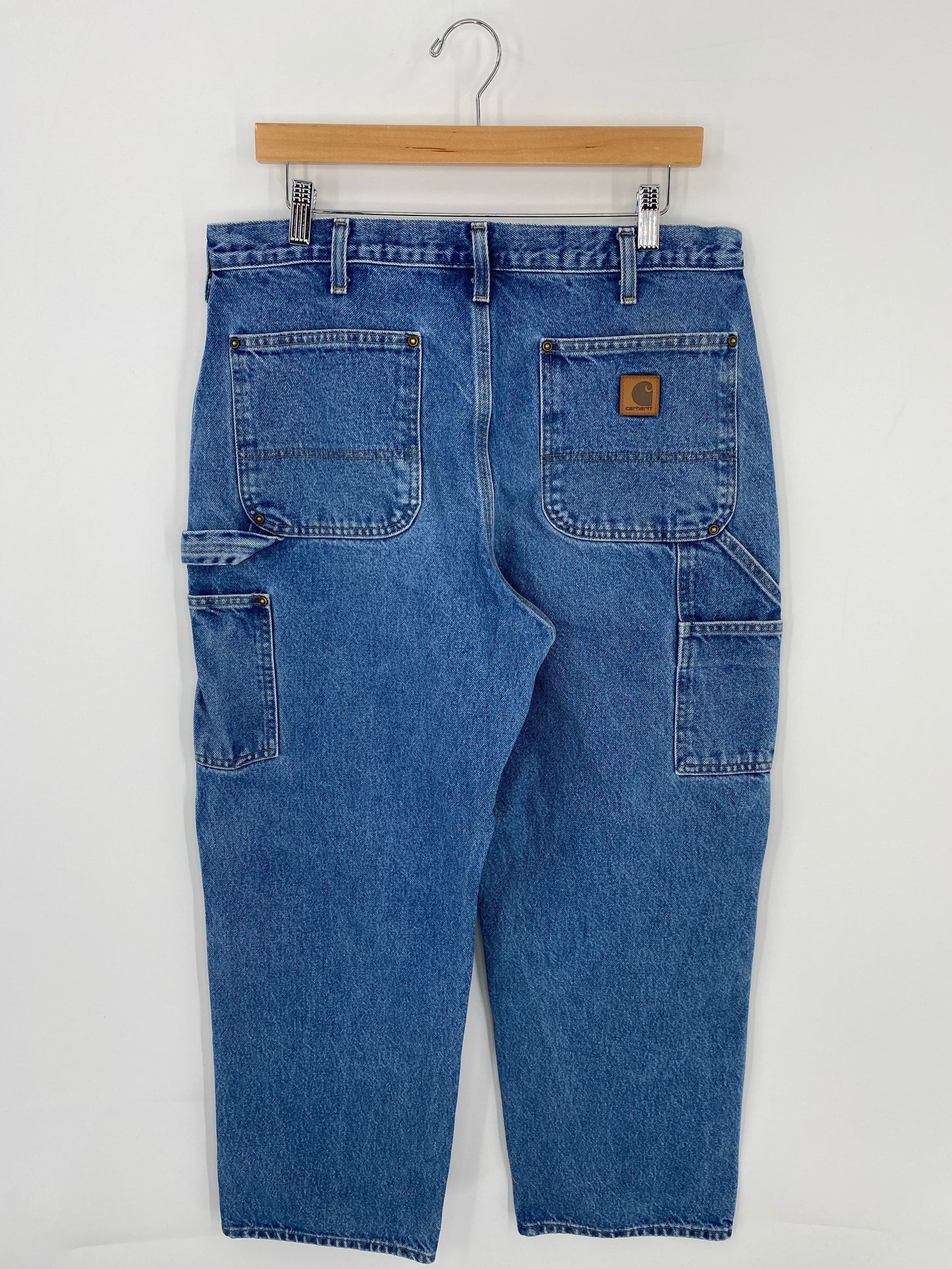 Vintage CARHARTT Size W34xL29 Double Knee Duck Pants / A8505