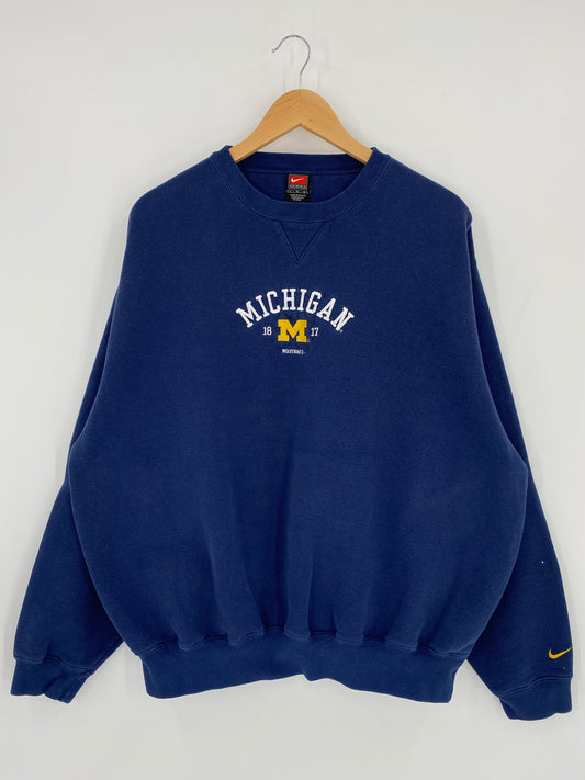 00’ NIKE MICHIGAN WOLVERINES Size XL Vintage Sweat Shirts/ K5013
