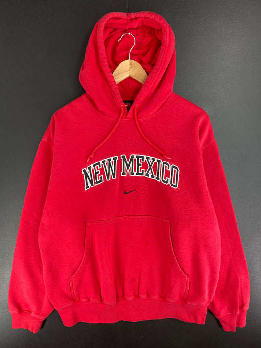 00' NIKE x NEW MEXICO Size L Vintage College Hoodie Sweat-shirt / E1712S