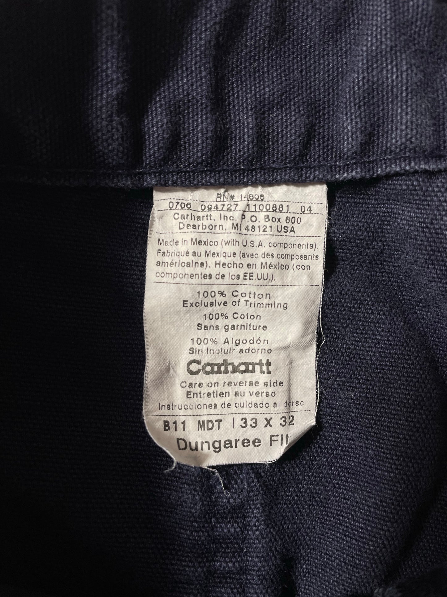 Vintage CARHARTT Size W33xL31 Duck Pants / K8801