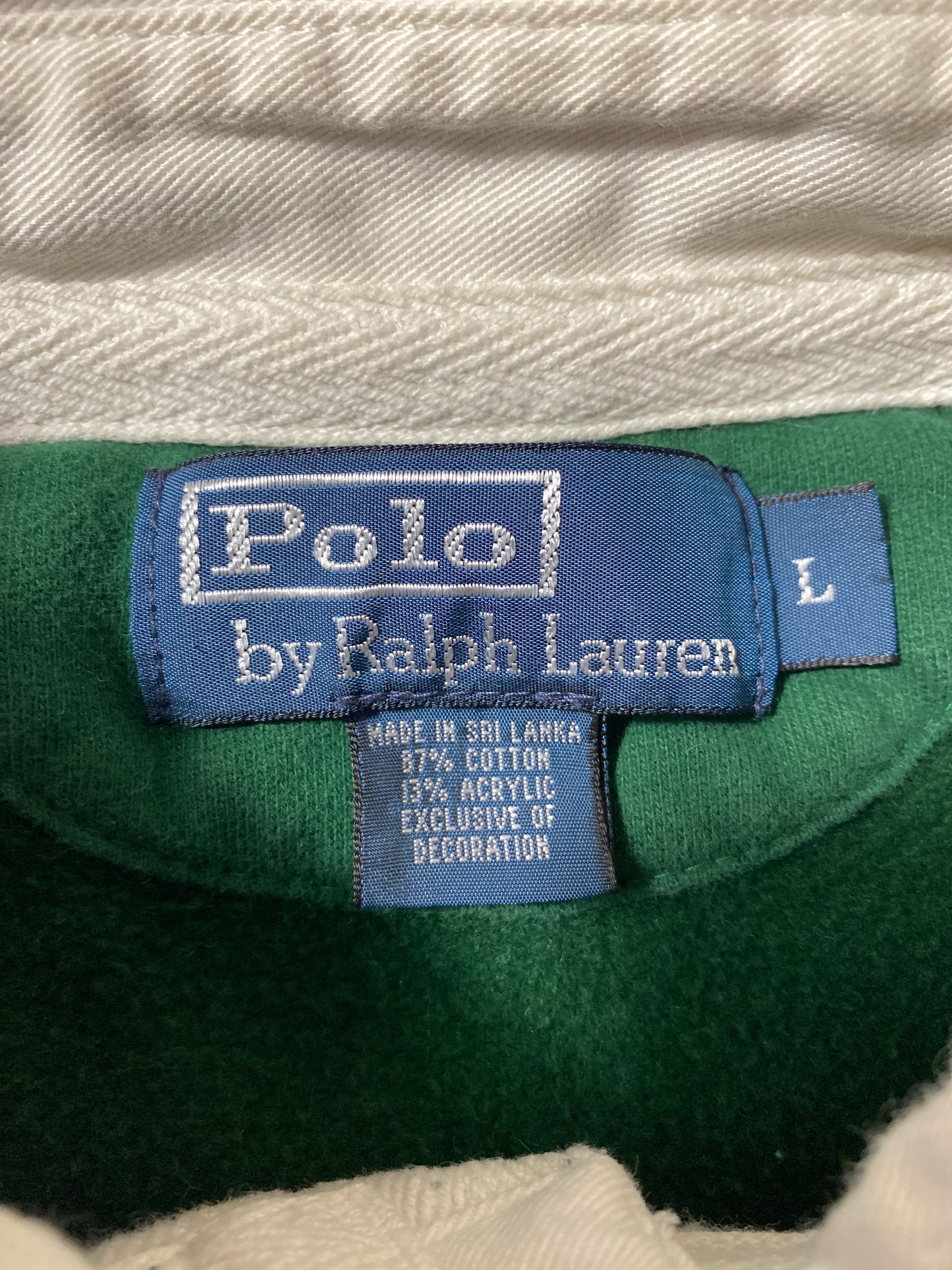 Vintage POLO RALPH LAUREN Size L Rugby-Shirt / 9614