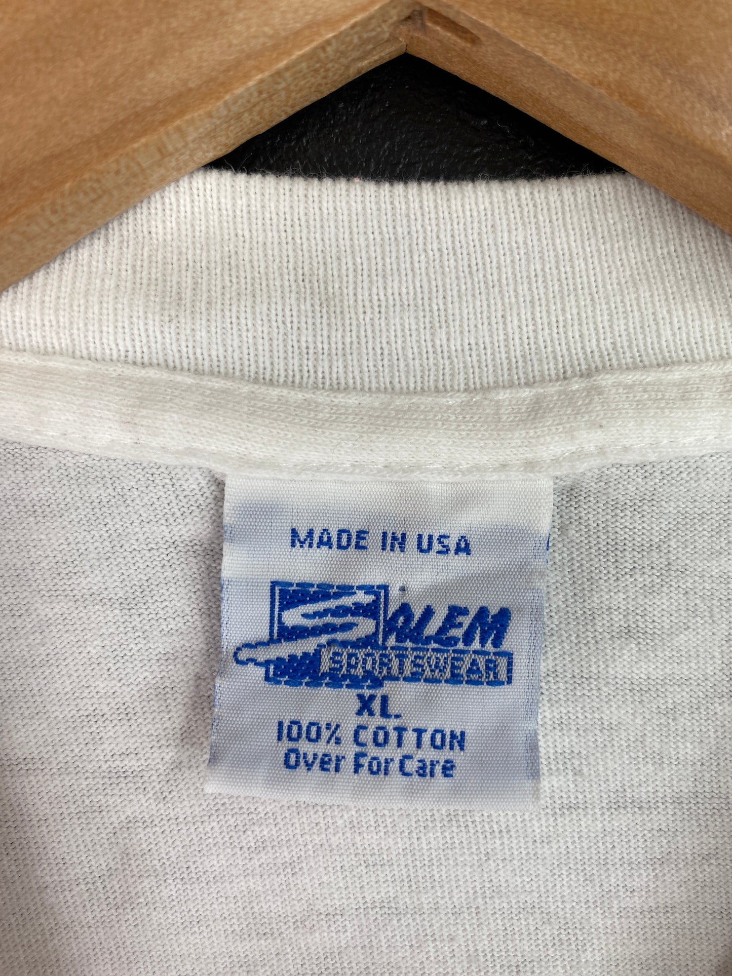 1991 SALEM x NEW YORK METS Made in USA Size XL Vintage MLB T-Shirt / A7215