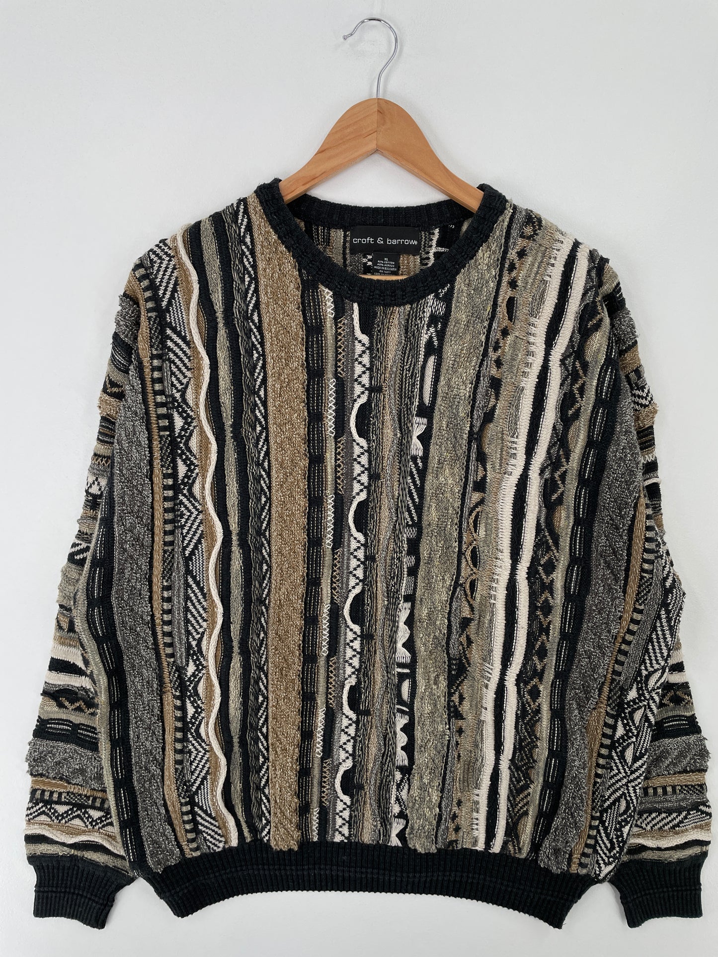 Vintage 3D COOGI- Style Size XL Knit Sweater / A9548