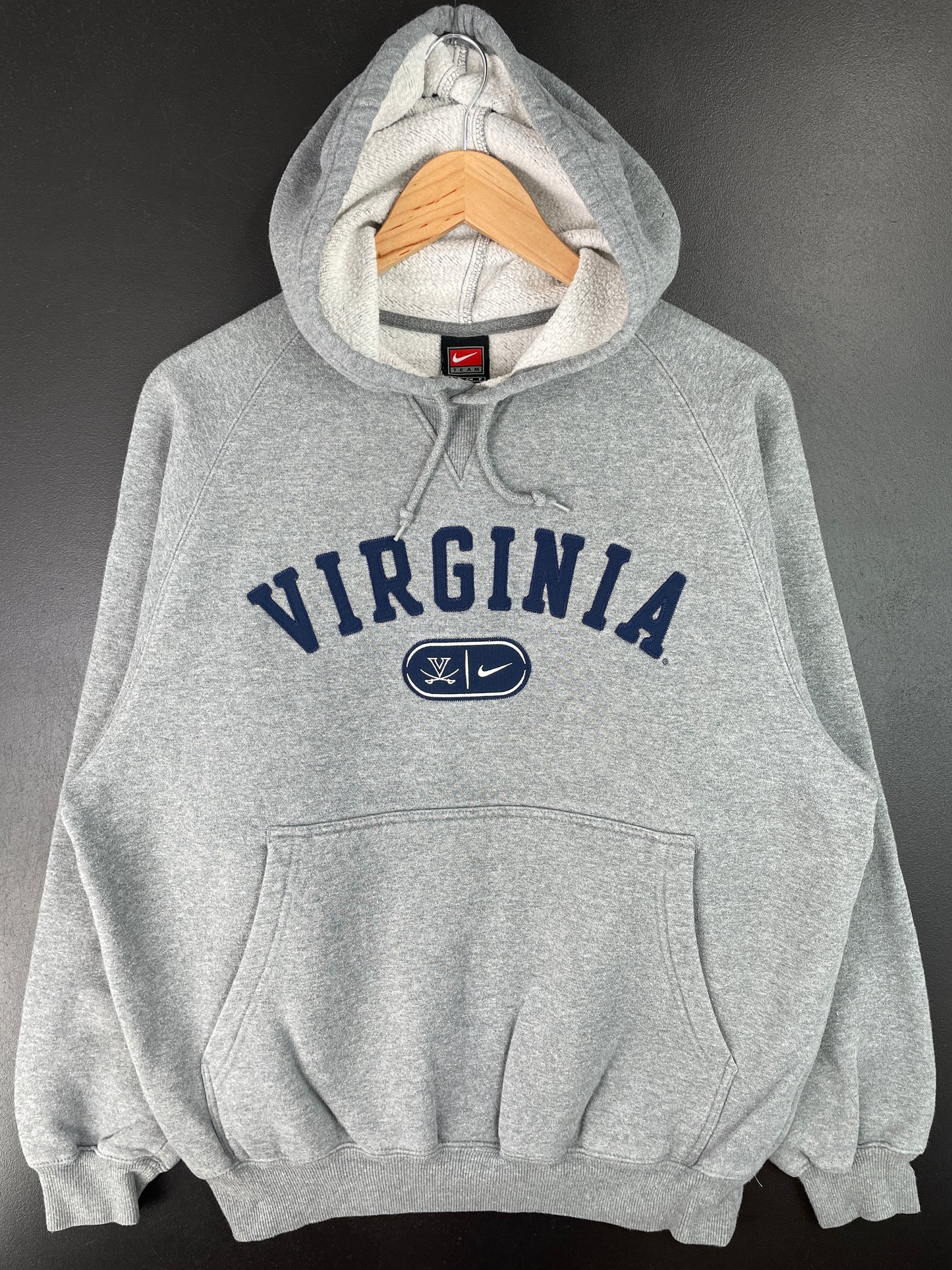 00' NIKE x VIRGINIA Size S Vintage College Hoodie Sweat-Shirt / A6885