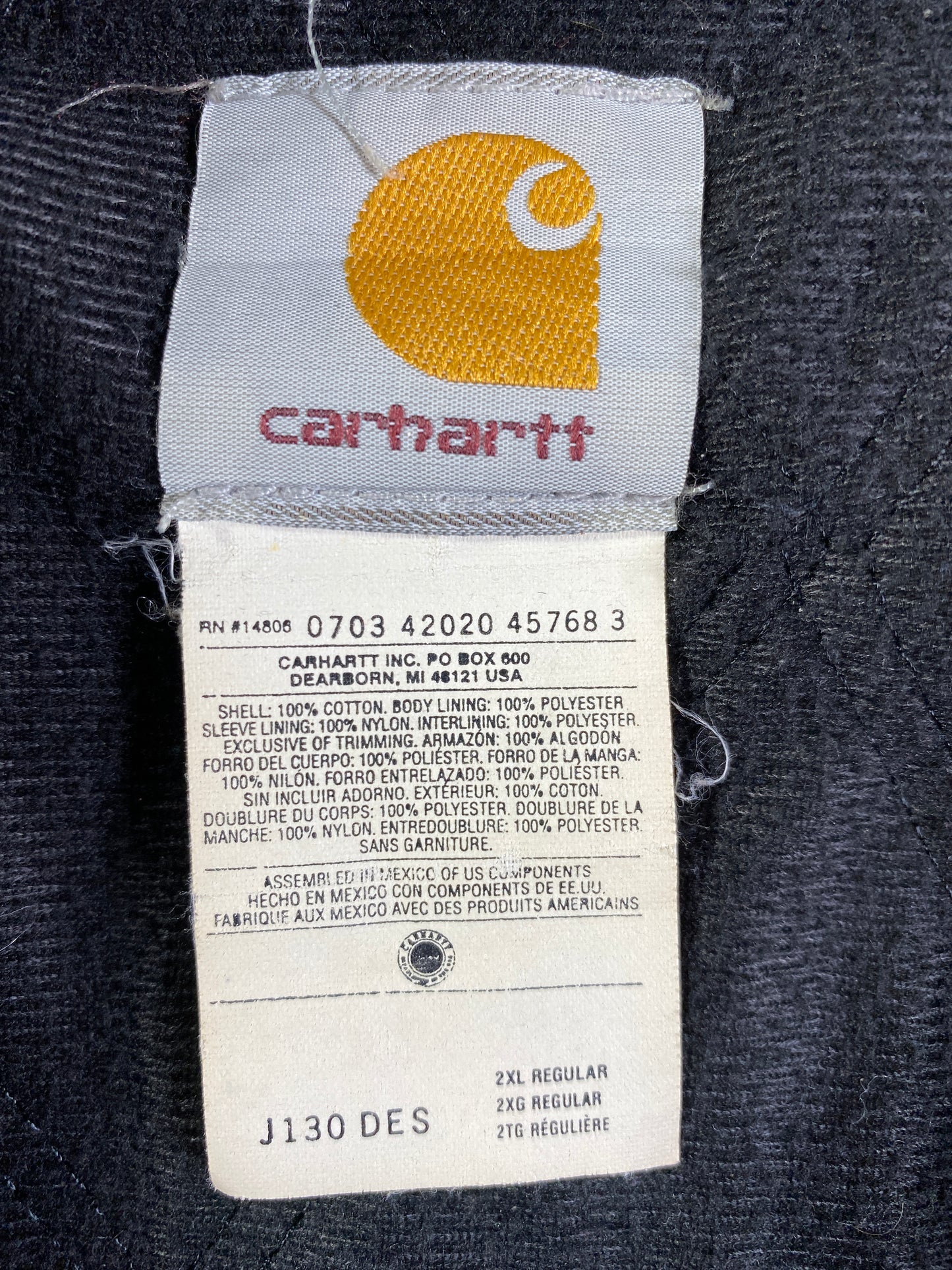 Vintage CARHARRT Size XXL Duck Jacket / E1073