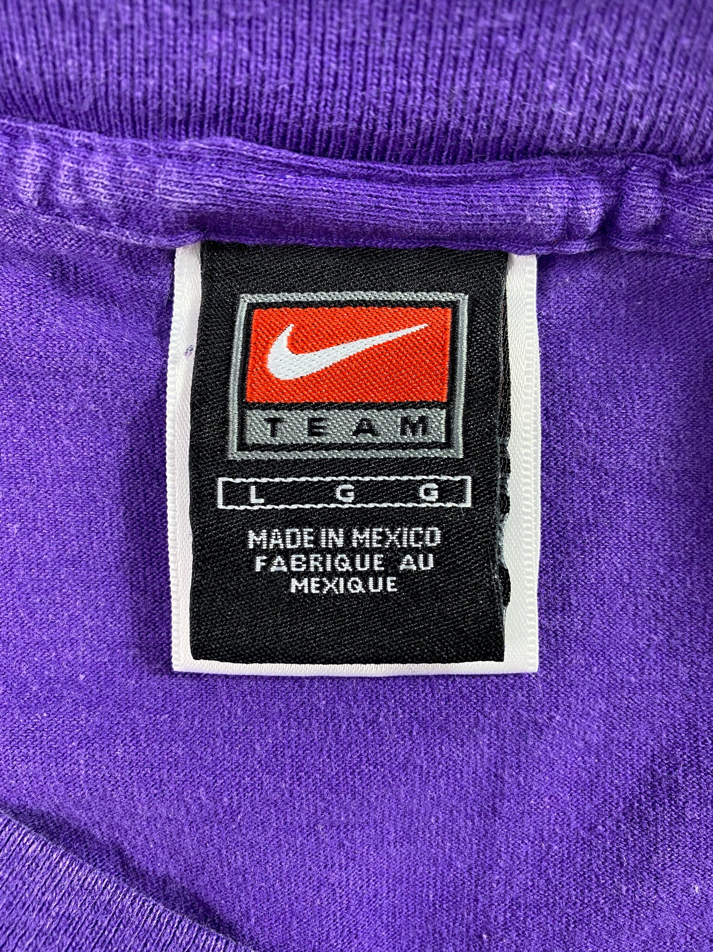 00' NIKE LSU TIGERS Size L Vintage College Long Sleeve T-Shirts / A2382